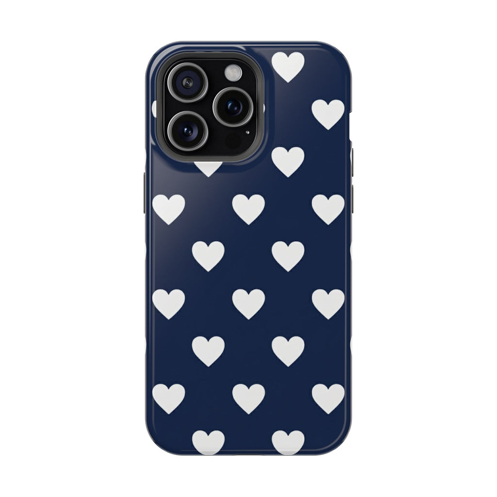 Copy of Impact-Resistant Phone Case — Brown Heart Pattern on Beige
