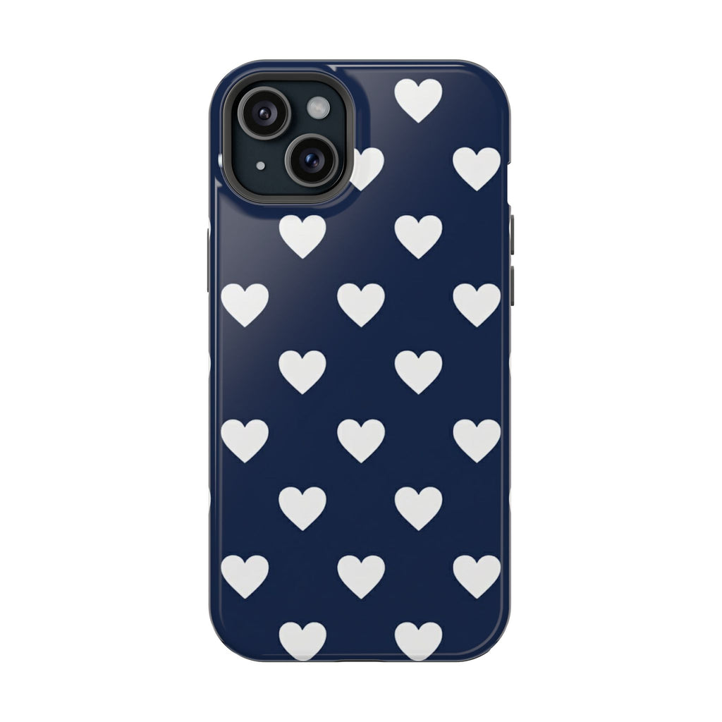 Copy of Impact-Resistant Phone Case — Brown Heart Pattern on Beige