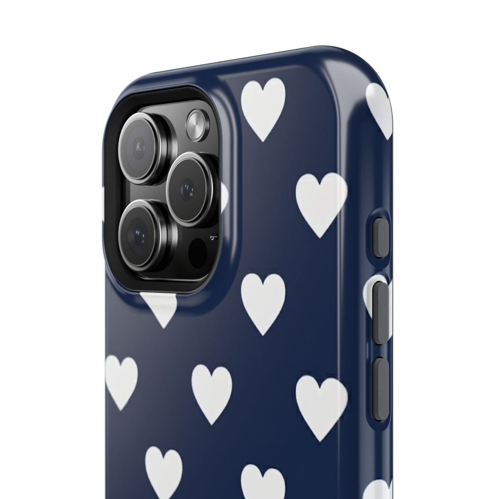 Copy of Impact-Resistant Phone Case — Brown Heart Pattern on Beige