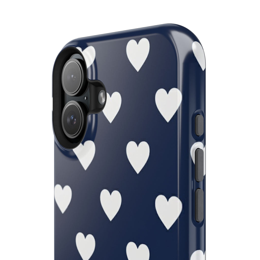 Copy of Impact-Resistant Phone Case — Brown Heart Pattern on Beige