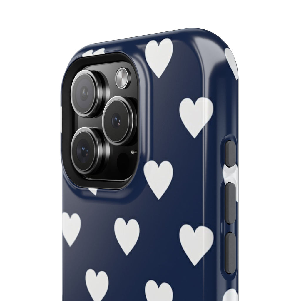 Copy of Impact-Resistant Phone Case — Brown Heart Pattern on Beige