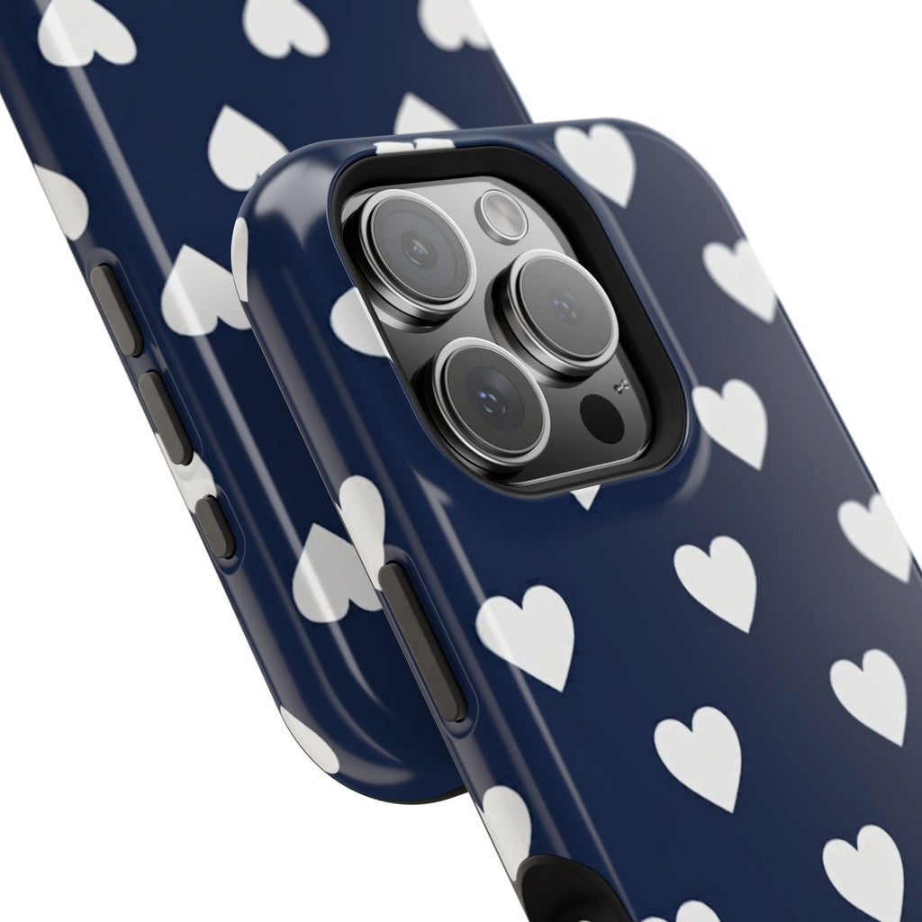 Copy of Impact-Resistant Phone Case — Brown Heart Pattern on Beige