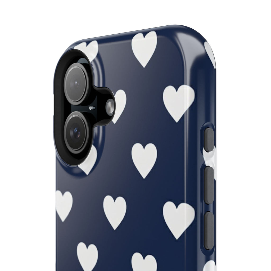 Copy of Impact-Resistant Phone Case — Brown Heart Pattern on Beige