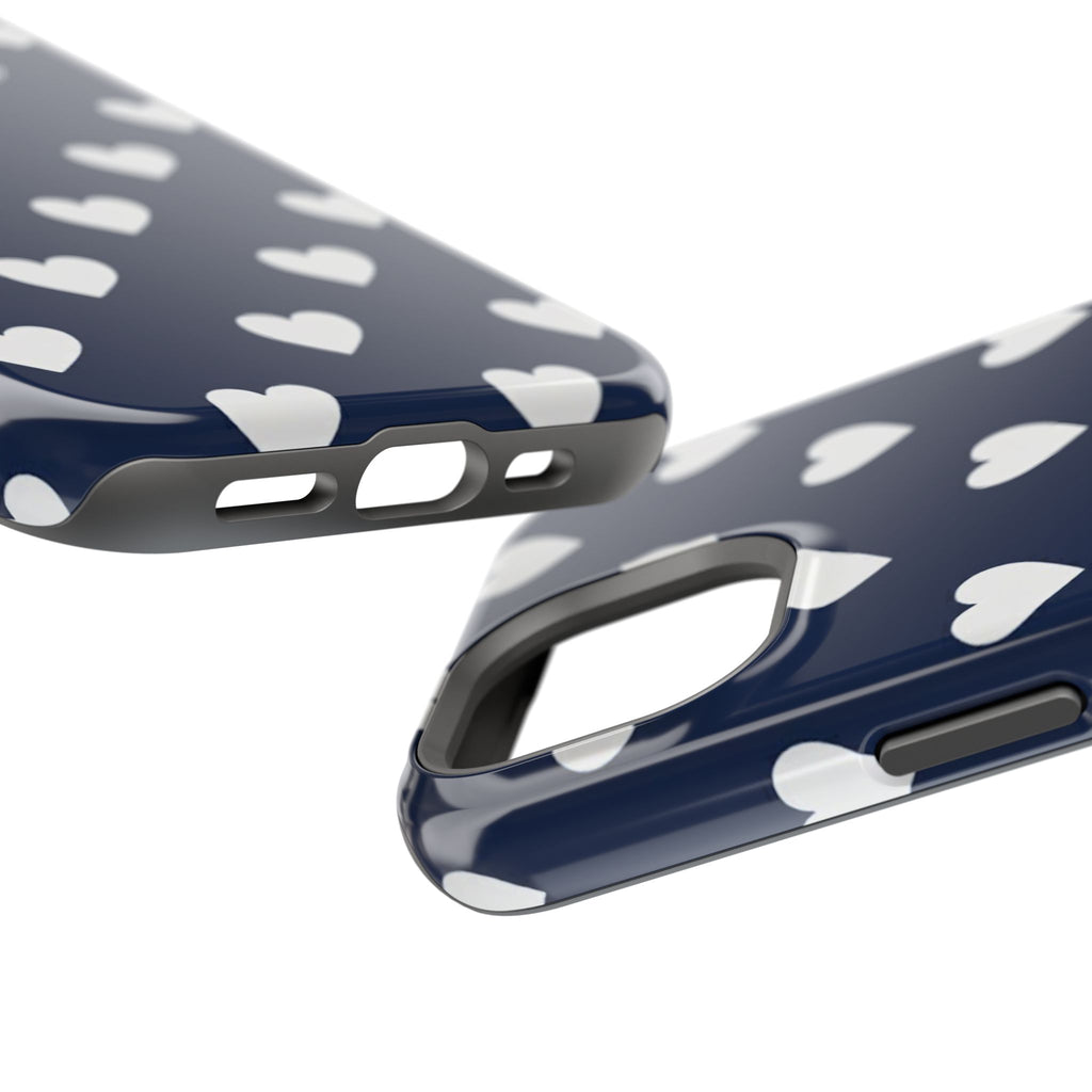 Copy of Impact-Resistant Phone Case — Brown Heart Pattern on Beige